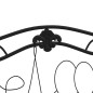 vidaXL 2-Sitzer-Gartenbank 104 cm Schwarz Stahl vidaXL 2-Sitzer-Gartenbank 104 cm Schwarz Stahl