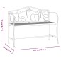 vidaXL 2-Sitzer-Gartenbank 104 cm Schwarz Stahl vidaXL 2-Sitzer-Gartenbank 104 cm Schwarz Stahl