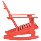 vidaXL Adirondack-Schaukelstuhl Massivholz Tanne Rot vidaXL Adirondack-Schaukelstuhl Massivholz Tanne Rot