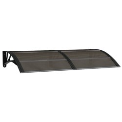 vidaXL Türvordach Schwarz 150x80 cm Polycarbonat