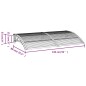 vidaXL Türvordach Schwarz 150x80 cm Polycarbonat vidaXL Türvordach Schwarz 150x80 cm Polycarbonat