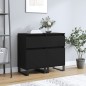 vidaXL Sideboards 2 Stk. Schwarz 40x35x70 cm Holzwerkstoff vidaXL Sideboards 2 Stk. Schwarz 40x35x70 cm Holzwerkstoff