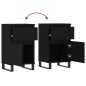 vidaXL Sideboards 2 Stk. Schwarz 40x35x70 cm Holzwerkstoff vidaXL Sideboards 2 Stk. Schwarz 40x35x70 cm Holzwerkstoff