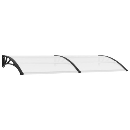vidaXL Türvordach Schwarz und Transparent 240×80 cm PC 