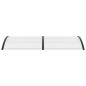 vidaXL Türvordach Schwarz und Transparent 240×80 cm PC vidaXL Türvordach Schwarz und Transparent 240×80 cm PC