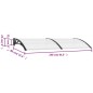 vidaXL Türvordach Schwarz und Transparent 240×80 cm PC vidaXL Türvordach Schwarz und Transparent 240×80 cm PC