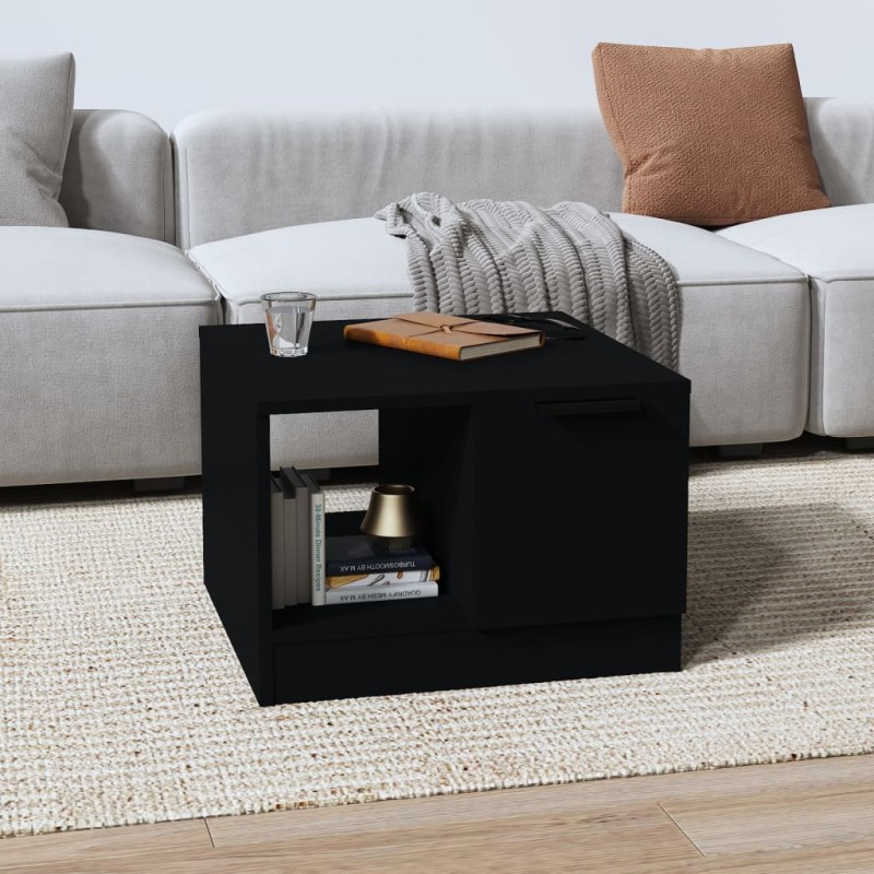vidaXL Couchtisch Schwarz 50x50x36 cm Holzwerkstoff vidaXL Couchtisch Schwarz 50x50x36 cm Holzwerkstoff