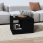 vidaXL Couchtisch Schwarz 50x50x36 cm Holzwerkstoff vidaXL Couchtisch Schwarz 50x50x36 cm Holzwerkstoff