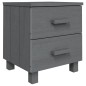 vidaXL Nachttisch HAMAR Dunkelgrau 40x35x44,5 cm Massivholz Kiefer vidaXL Nachttisch HAMAR Dunkelgrau 40x35x44,5 cm Massivholz Kiefer