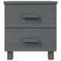 vidaXL Nachttisch HAMAR Dunkelgrau 40x35x44,5 cm Massivholz Kiefer vidaXL Nachttisch HAMAR Dunkelgrau 40x35x44,5 cm Massivholz Kiefer