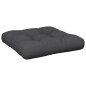 Palettenkissen Schwarz 50x50x12 cm Stoff Palettenkissen Schwarz 50x50x12 cm Stoff