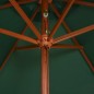 vidaXL Sonnenschirm 270×270 cm Holzstange Grün vidaXL Sonnenschirm 270×270 cm Holzstange Grün