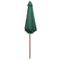 vidaXL Sonnenschirm 270×270 cm Holzstange Grün vidaXL Sonnenschirm 270×270 cm Holzstange Grün