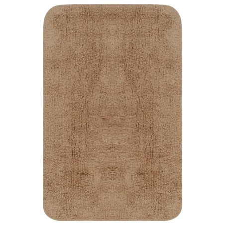 vidaXL Badematten-Set 3-tlg. Stoff Beige