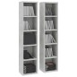 vidaXL CD-Regale 2 Stk. Betongrau 21x16x93,5 cm Holzwerkstoff vidaXL CD-Regale 2 Stk. Betongrau 21x16x93,5 cm Holzwerkstoff