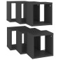 vidaXL Würfelregale 6 Stk. Grau 22x15x22 cm vidaXL Würfelregale 6 Stk. Grau 22x15x22 cm