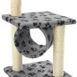 vidaXL Katzen-Kratzbaum Sisal 65 cm Grau Pfoten-Muster vidaXL Katzen-Kratzbaum Sisal 65 cm Grau Pfoten-Muster