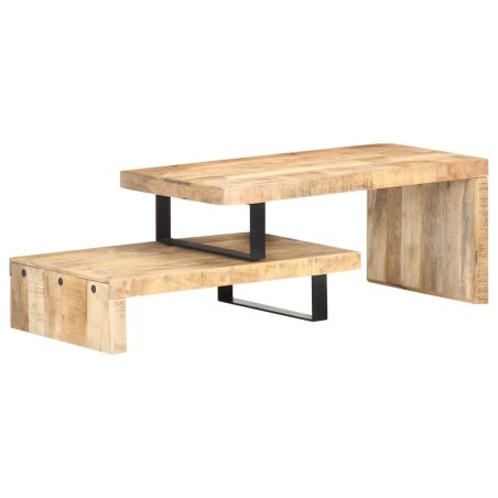 vidaXL 2-tlg. Couchtisch-Set Massivholz Mango 