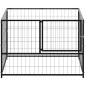 vidaXL Hundezwinger Schwarz 100x100x70 cm Stahl vidaXL Hundezwinger Schwarz 100x100x70 cm Stahl
