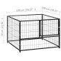 vidaXL Hundezwinger Schwarz 100x100x70 cm Stahl vidaXL Hundezwinger Schwarz 100x100x70 cm Stahl