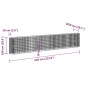 vidaXL Gabionen-Hochbeet Verzinktes Eisen 540x50x100 cm vidaXL Gabionen-Hochbeet Verzinktes Eisen 540x50x100 cm