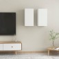 vidaXL TV-Schränke 2 Stk. Weiß 30,5x30x60 cm Holzwerkstoff vidaXL TV-Schränke 2 Stk. Weiß 30,5x30x60 cm Holzwerkstoff