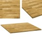 vidaXL Tischplatte Eichenholz Massiv Quadratisch 23 mm 80x80 cm vidaXL Tischplatte Eichenholz Massiv Quadratisch 23 mm 80x80 cm