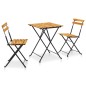 vidaXL 3-tlg. Bistro-Set Klappbar Massivholz Akazie vidaXL 3-tlg. Bistro-Set Klappbar Massivholz Akazie