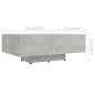 vidaXL Couchtisch Betongrau 85x55x31 cm Holzwerkstoff vidaXL Couchtisch Betongrau 85x55x31 cm Holzwerkstoff