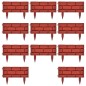 11 x Palisade Gartenzaun Beeteinfassung Beetumrandung 11 x Palisade Gartenzaun Beeteinfassung Beetumrandung