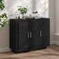 vidaXL Sideboard Schwarz 92x35x75 cm Holzwerkstoff vidaXL Sideboard Schwarz 92x35x75 cm Holzwerkstoff