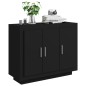 vidaXL Sideboard Schwarz 92x35x75 cm Holzwerkstoff vidaXL Sideboard Schwarz 92x35x75 cm Holzwerkstoff
