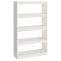 vidaXL Bücherregal Raumteiler Weiß 80x30x135,5 cm Massivholz Kiefer vidaXL Bücherregal Raumteiler Weiß 80x30x135,5 cm Massivholz Kiefer
