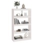 vidaXL Bücherregal Raumteiler Weiß 80x30x135,5 cm Massivholz Kiefer vidaXL Bücherregal Raumteiler Weiß 80x30x135,5 cm Massivholz Kiefer