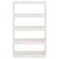 vidaXL Bücherregal Raumteiler Weiß 80x30x135,5 cm Massivholz Kiefer vidaXL Bücherregal Raumteiler Weiß 80x30x135,5 cm Massivholz Kiefer