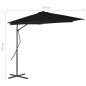 vidaXL Sonnenschirm mit Stahl-Mast 300x230 cm Schwarz vidaXL Sonnenschirm mit Stahl-Mast 300x230 cm Schwarz
