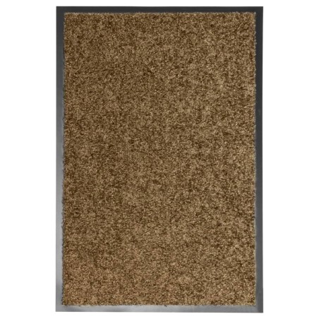 vidaXL Fußmatte Waschbar Braun 40x60 cm 