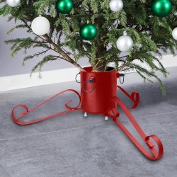vidaXL Christbaumständer Rot 58x58x21 cm