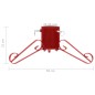 vidaXL Christbaumständer Rot 58x58x21 cm vidaXL Christbaumständer Rot 58x58x21 cm