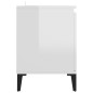 vidaXL TV-Schrank mit Metallbeinen Hochglanz-Weiß 103,5x35x50 cm vidaXL TV-Schrank mit Metallbeinen Hochglanz-Weiß 103,5x35x50 cm