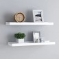 vidaXL Bilderleisten 2 Stk. Weiß 60x9x3 cm MDF vidaXL Bilderleisten 2 Stk. Weiß 60x9x3 cm MDF