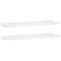 vidaXL Bilderleisten 2 Stk. Weiß 60x9x3 cm MDF 