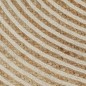 vidaXL Teppich Handgefertigt Jute mit Spiralen-Design Weiß 90 cm vidaXL Teppich Handgefertigt Jute mit Spiralen-Design Weiß 90 cm