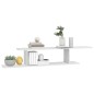 vidaXL TV-Wandregal Weiß 125x18x23 cm Holzwerkstoff vidaXL TV-Wandregal Weiß 125x18x23 cm Holzwerkstoff