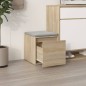 vidaXL Schubladenbox Sonoma-Eiche 40,5x40x40 cm Holzwerkstoff vidaXL Schubladenbox Sonoma-Eiche 40,5x40x40 cm Holzwerkstoff