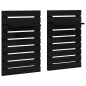 vidaXL Wand-Nachttische 2 Stk. Schwarz Massivholz Kiefer vidaXL Wand-Nachttische 2 Stk. Schwarz Massivholz Kiefer