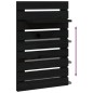 vidaXL Wand-Nachttische 2 Stk. Schwarz Massivholz Kiefer vidaXL Wand-Nachttische 2 Stk. Schwarz Massivholz Kiefer