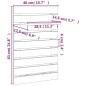 vidaXL Wand-Nachttische 2 Stk. Schwarz Massivholz Kiefer vidaXL Wand-Nachttische 2 Stk. Schwarz Massivholz Kiefer