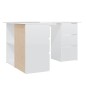 vidaXL Eckschreibtisch Hochglanz-Weiß 145x100x76 cm Holzwerkstoff vidaXL Eckschreibtisch Hochglanz-Weiß 145x100x76 cm Holzwerkstoff