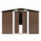 vidaXL Gerätehaus 257x580x181 cm Metall Braun vidaXL Gerätehaus 257x580x181 cm Metall Braun